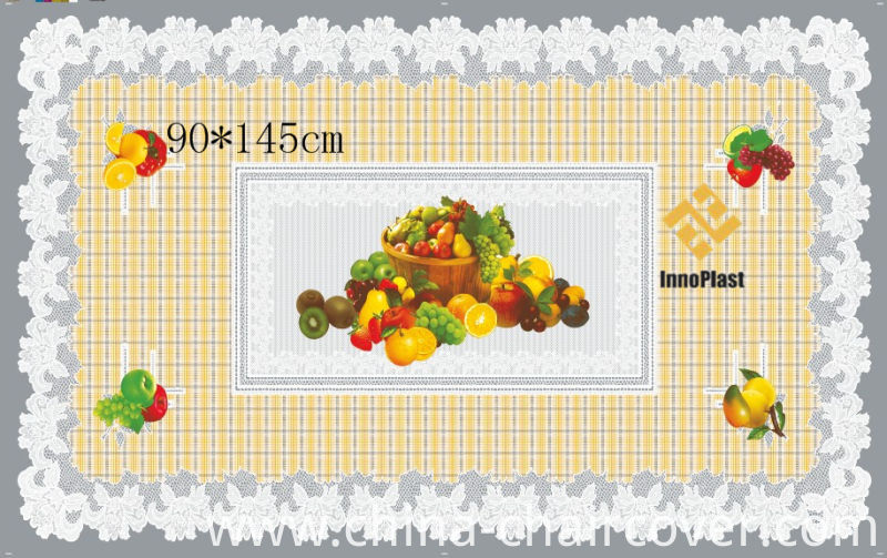 90*145cm All in One Independent Design Transparent Printed Tablecloth